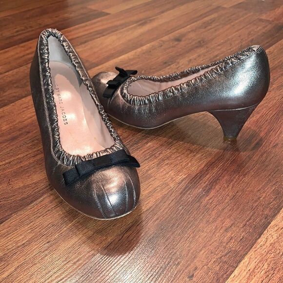 Marc by Marc Jacobs pewter heels , size 39.5 - Picture 2 of 6